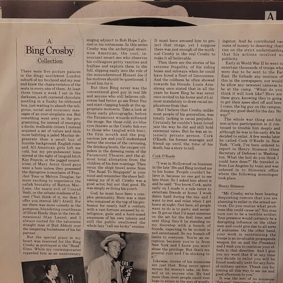 2/$9 Records: "A Bing Crosby Collection" Volume II (1932-1934) 33 1/2 Demo LP - Picture 7 of 8